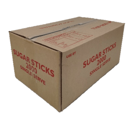 Raw Sugar Sticks (2000 Carton) - 3gcoffee